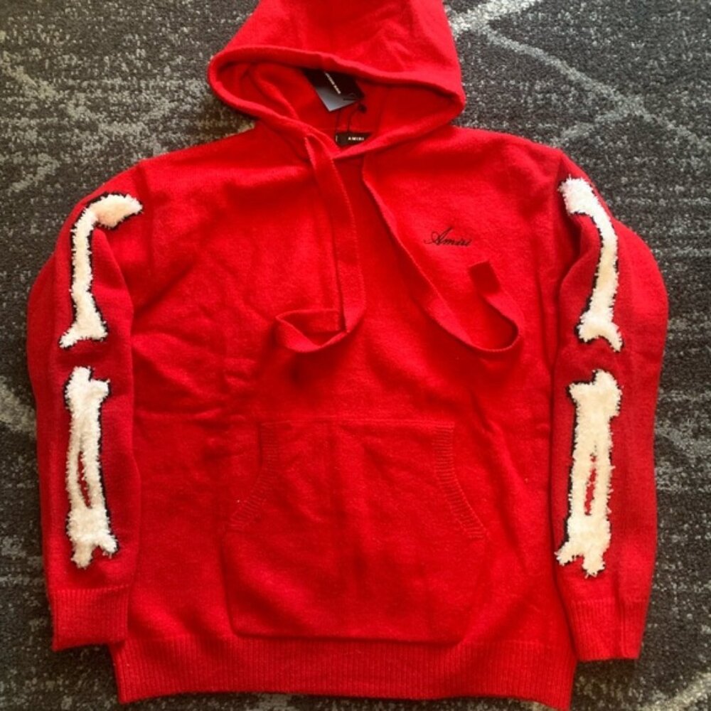 AMIRI knit Bone Hoodie Large, Medium, Small - Picture 1 of 4
